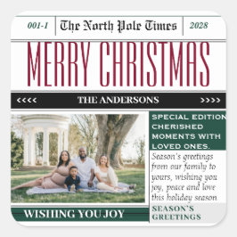 Weihnachtszeitung Zeitung zum Thema Aufkleber