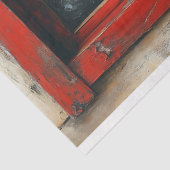 Weihnachtszene Rustikale Fensterdekoupage Seidenpapier (Ausschnitt)