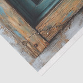 Weihnachtszene Rustikale Fensterdekoupage Seidenpapier (Ausschnitt)