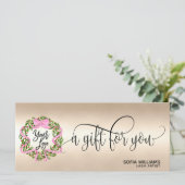 Weihnachtszertifikat Geschenkkarte Krustenlogo (Stehend Vorderseite)