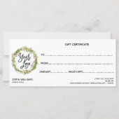 Weihnachtszertifikat-Geschenkkarte Logo hinzufügen (Rückseite)