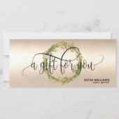 Weihnachtszertifikat-Geschenkkarte Logo hinzufügen (Vorderseite)