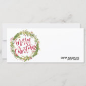 Weihnachtszertifikat-Geschenkkarte Logo hinzufügen (Vorderseite)