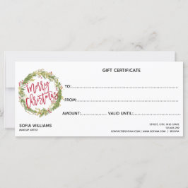 Weihnachtszertifikat-Geschenkkarte Logo hinzufügen