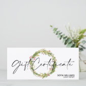 Weihnachtszertifikat-Geschenkkarte Logo hinzufügen (Stehend Vorderseite)