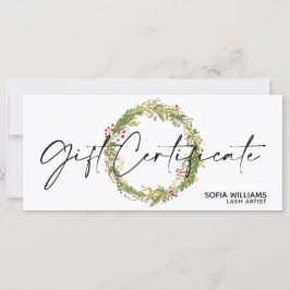 Weihnachtszertifikat-Geschenkkarte Logo hinzufügen