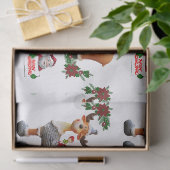 Weihnachtszettel, Elch Seidenpapier (Geschenk)