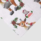Weihnachtszettel, Elch Seidenpapier (Detail)