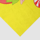 Weihnachtszettel Elf Peppermint Seidenpapier (Detail)