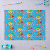 Weihnachtszettel Elf Peppermint Seidenpapier (Basteln)