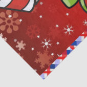 Weihnachtszettel, Elf Seidenpapier (Detail)