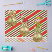 Weihnachtszettel, Elf Seidenpapier (Basteln)