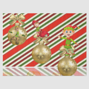 Weihnachtszettel, Elf Seidenpapier