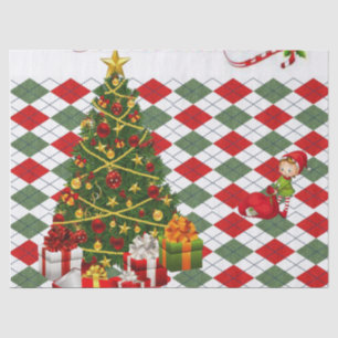 Weihnachtszettel, Elf Seidenpapier