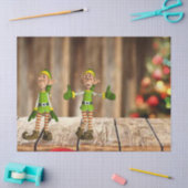 Weihnachtszettel, Elf Seidenpapier (Basteln)