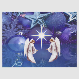 Weihnachtszettel, Engel Seidenpapier