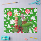 Weihnachtszettel, Frohe Weihnachtskerze Seidenpapier (Basteln)