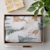 Weihnachtszettel für niedliche Waldtiere Seidenpapier (Geschenk)