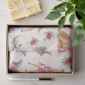 Weihnachtszettel für niedliche Waldtiere Seidenpapier (Geschenk)