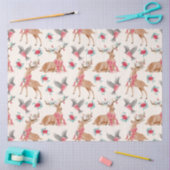 Weihnachtszettel für niedliche Waldtiere Seidenpapier (Basteln)