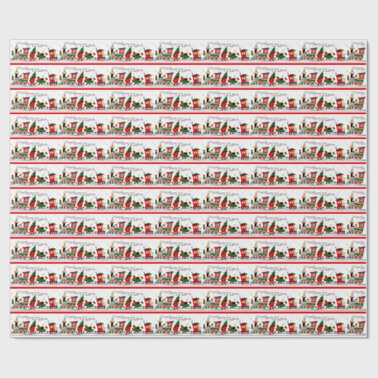 Weihnachtszettel Geschenkpapier (Flach)