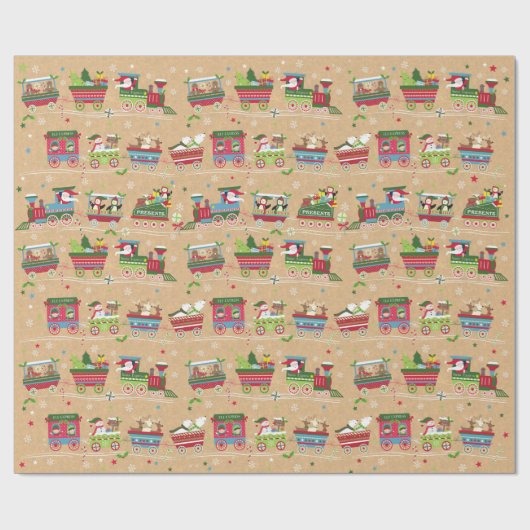 Weihnachtszettel Geschenkpapier (Flach)