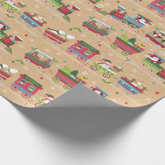 Weihnachtszettel Geschenkpapier (Ecke)