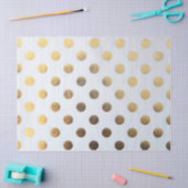 Weihnachtszettel/Goldfoildoten Seidenpapier (Basteln)