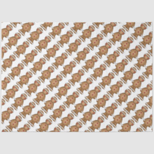 Weihnachtszettel/Lebkuchen Mann Seidenpapier