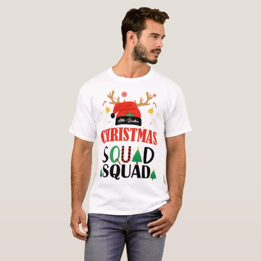 Weihnachtszettel Little Brother T-Shirt (Vorne ganz)