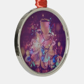 Weihnachtszettel Ornament Aus Metall (Rechts)