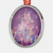 Weihnachtszettel Ornament Aus Metall (Links)