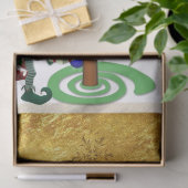 Weihnachtszettel Santa Elf Snowman Seidenpapier (Geschenk)