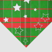 Weihnachtszettel Santa Stripe Seidenpapier (Detail)