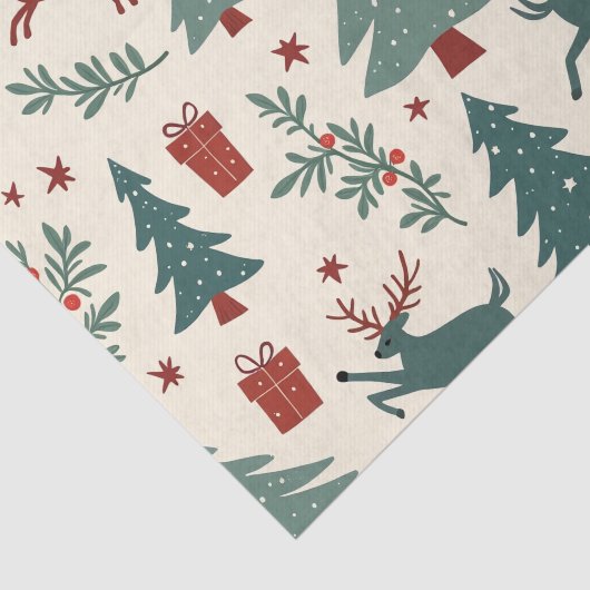 Weihnachtszettel Seidenpapier (Ausschnitt)