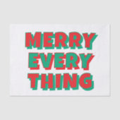 Weihnachtszettel Seidenpapier (Vorderseite)