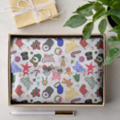 Weihnachtszettel Seidenpapier (Geschenk)