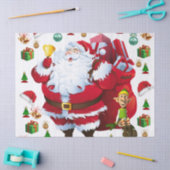 Weihnachtszettel, Weihnachten, Elf Seidenpapier (Basteln)