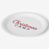 Weihnachtszettel | Weihnachts-Party Pappteller (Schrägansicht)