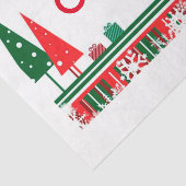 Weihnachtszettel/Weihnachtsbäume Seidenpapier (Ausschnitt)