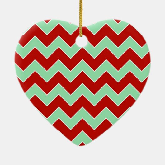 Weihnachtszickzack Keramikornament (Hinten)