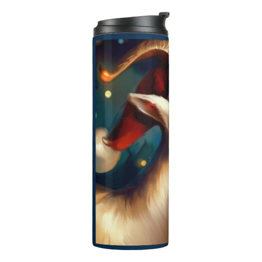 Weihnachtsziege 1 thermosbecher (Nach links gedreht)