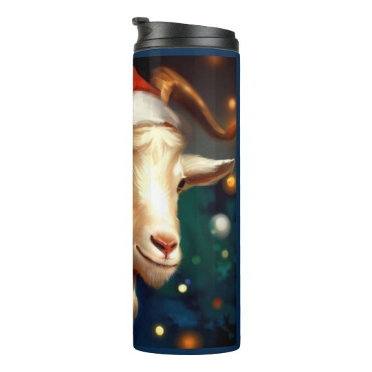 Weihnachtsziege 1 thermosbecher (Nach rechts gedreht)