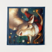 Weihnachtsziege 1 wandteppich (Vorderseite (Horizontal))