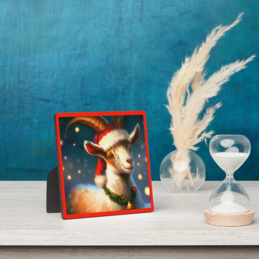 Weihnachtsziege 2 fotoplatte (InSitu)