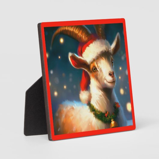 Weihnachtsziege 2 fotoplatte (Vorderseite)