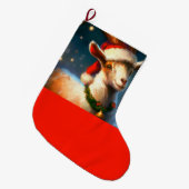 Weihnachtsziege 2 großer weihnachtsstrumpf (Vorderansicht (hängend))