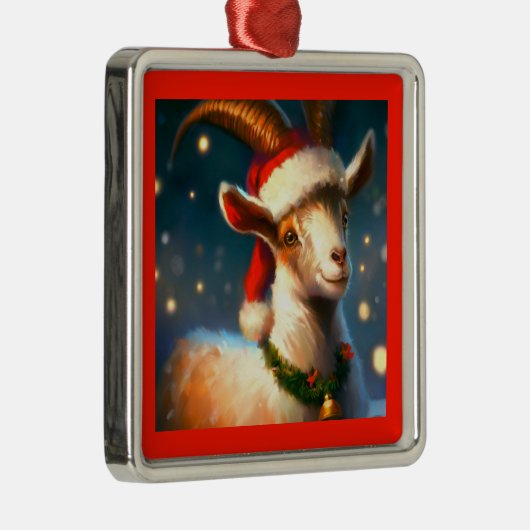 Weihnachtsziege 2 ornament aus metall (Rechts)