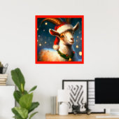 Weihnachtsziege 2 poster (Heimbüro)