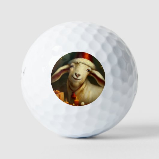 Weihnachtsziege (3) golfball (Vorderseite)